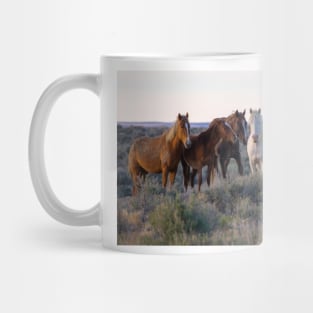 Herd of Wild Mustangs Mug